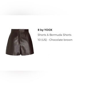 8 by YOOX two pieces  Chocolate Brown Shorts